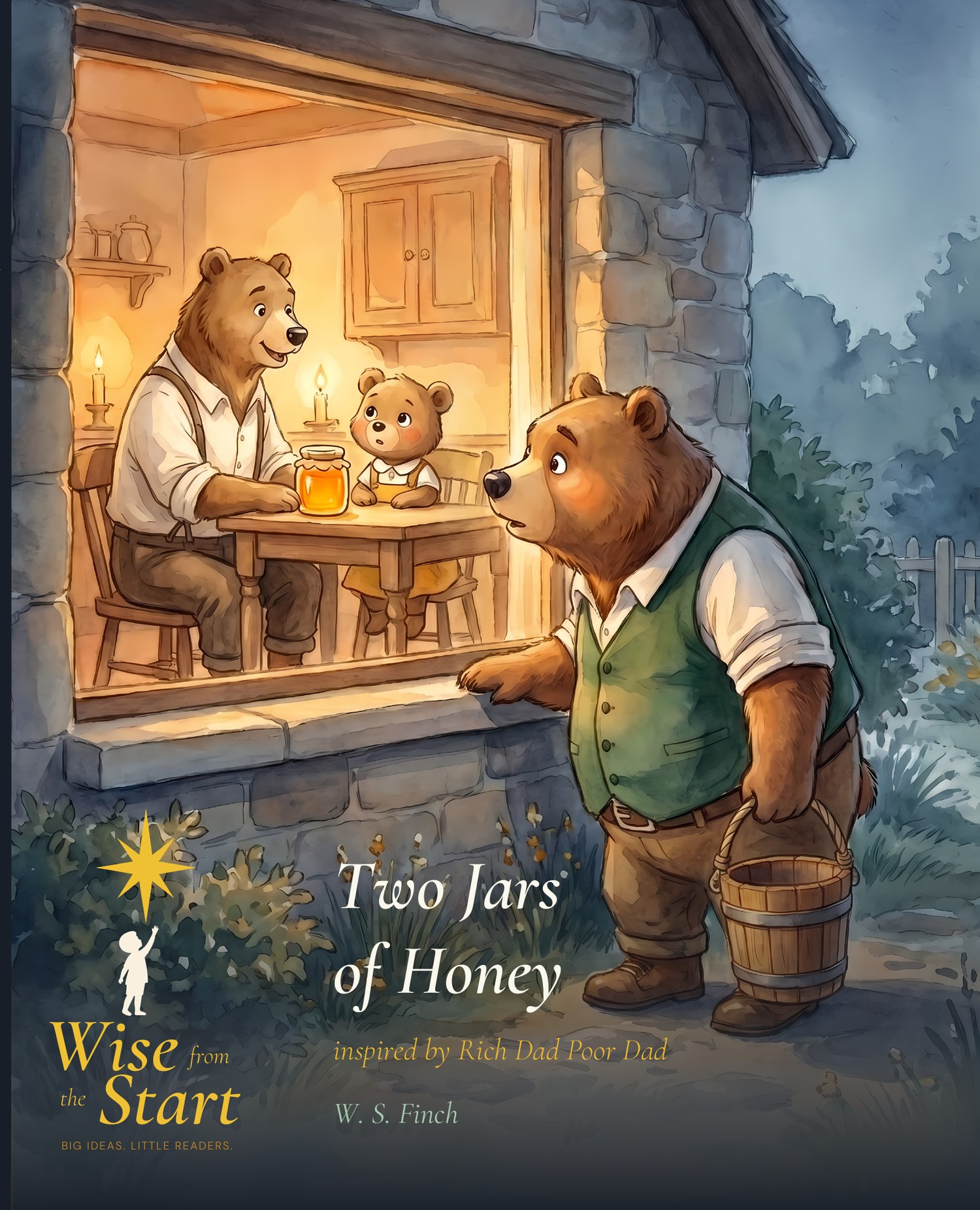 Cover of Two Jars of Honey, book one in the Wise from the Start series